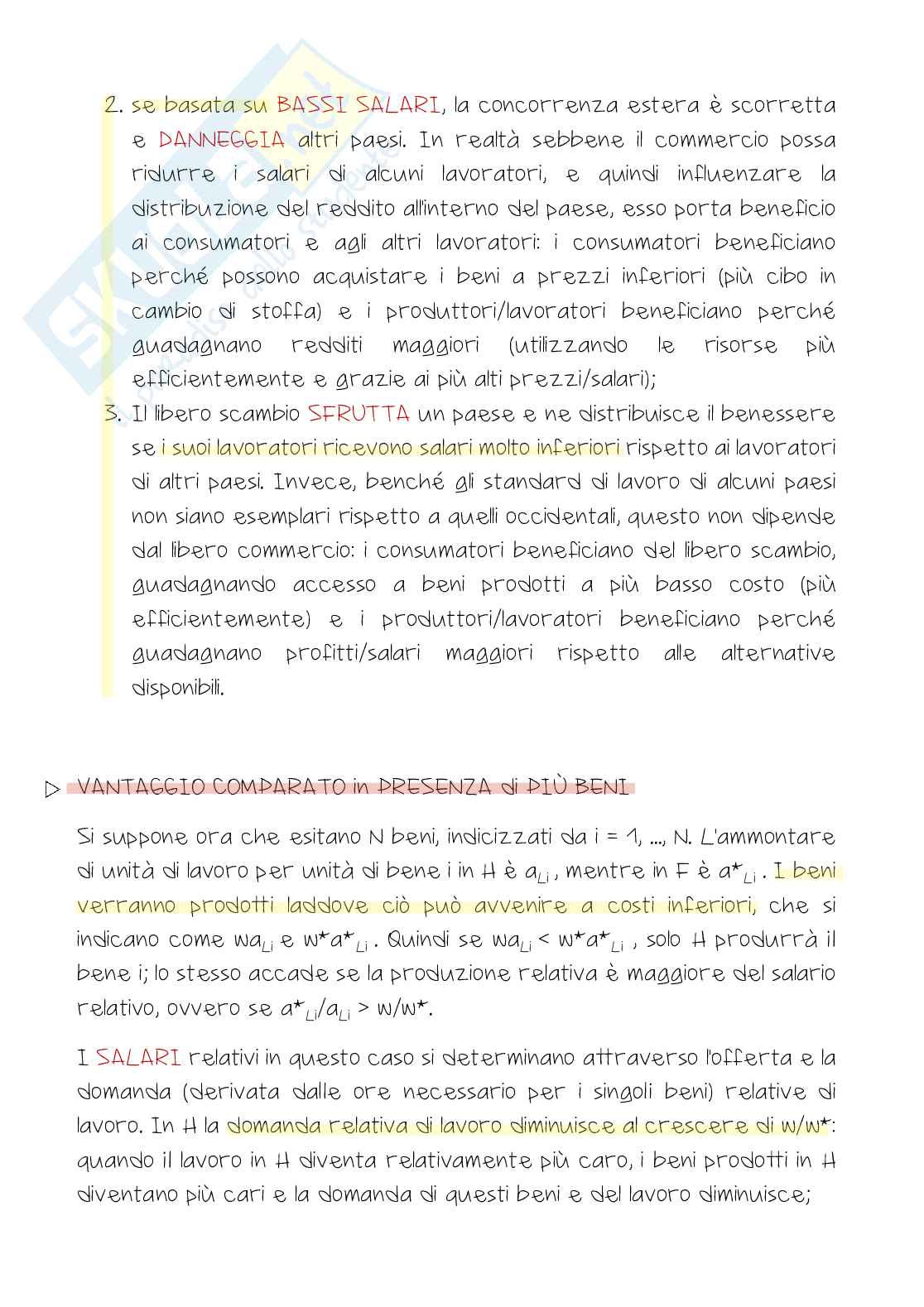 Appunti completi di Economia internazionale Pag. 41