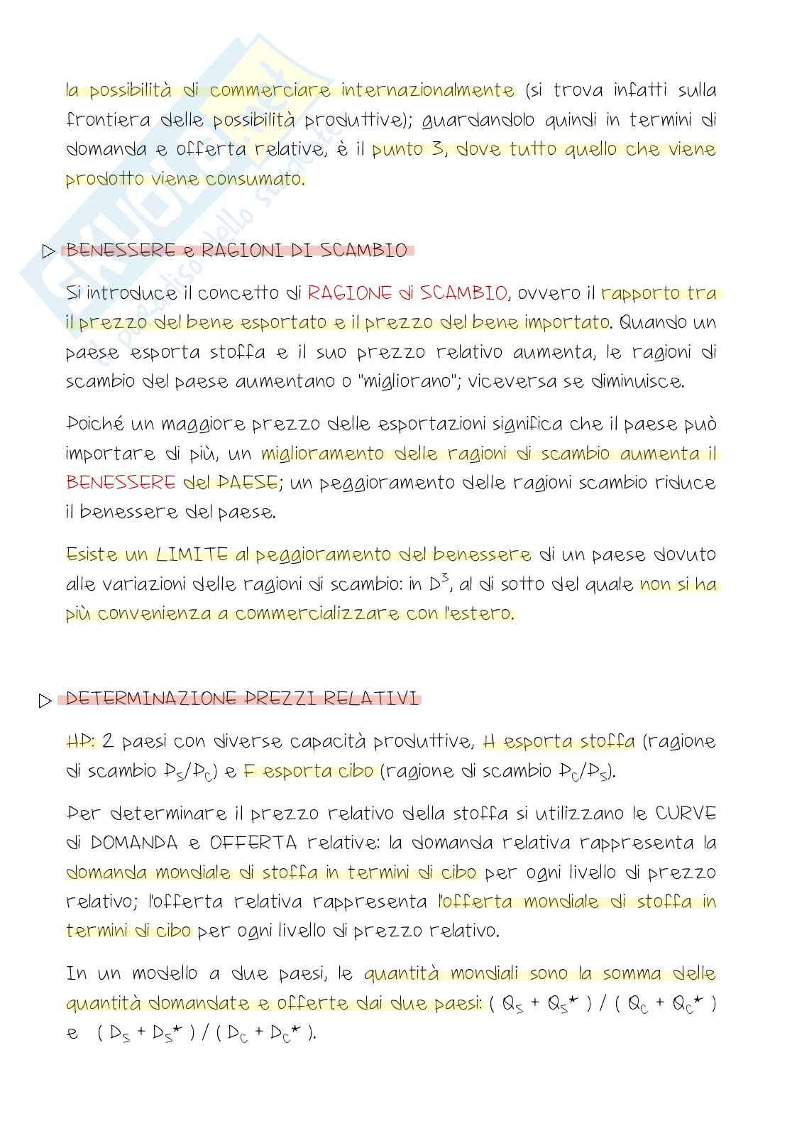 Appunti completi di Economia internazionale Pag. 61