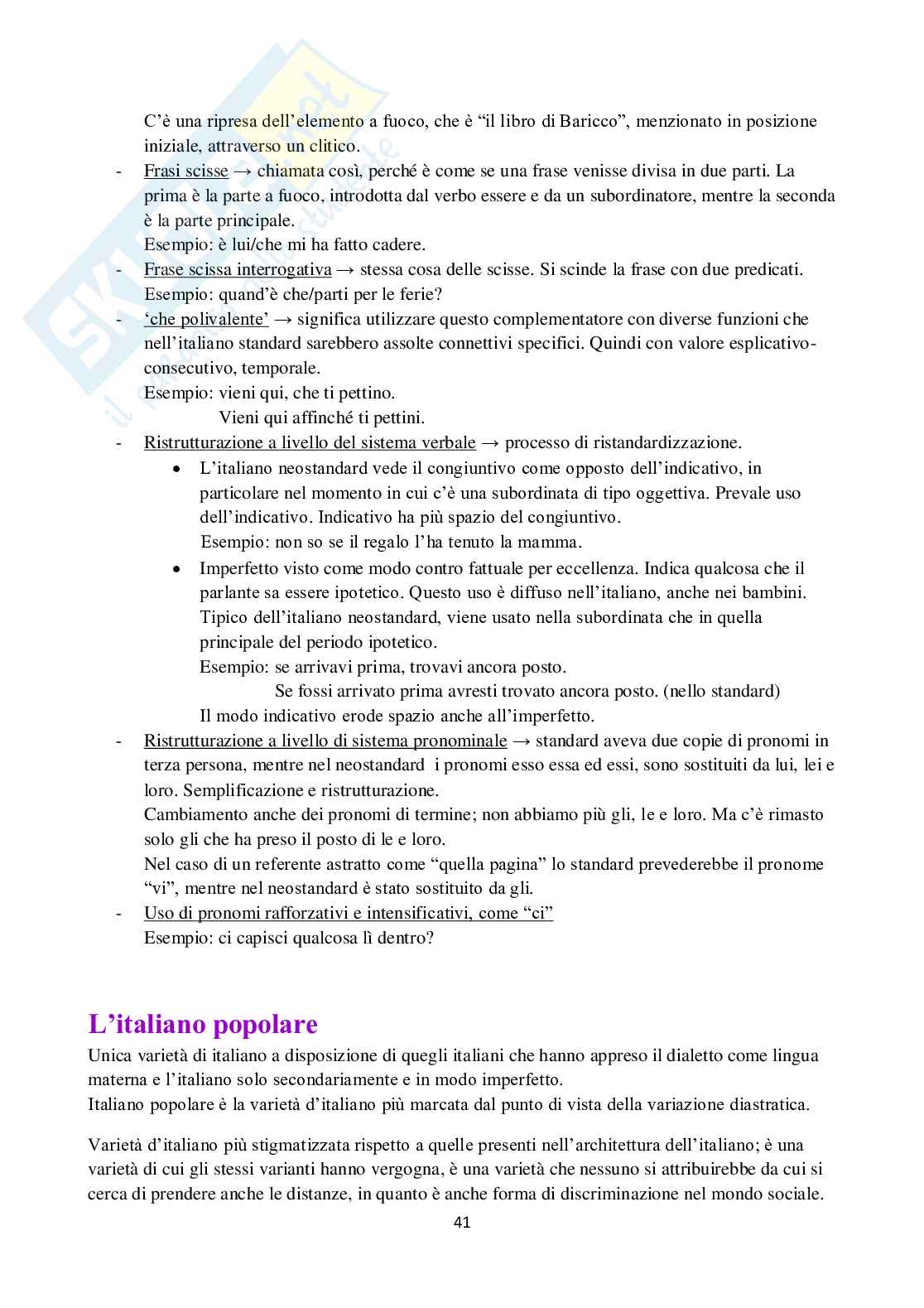 Appunti di sociolinguistica Pag. 41
