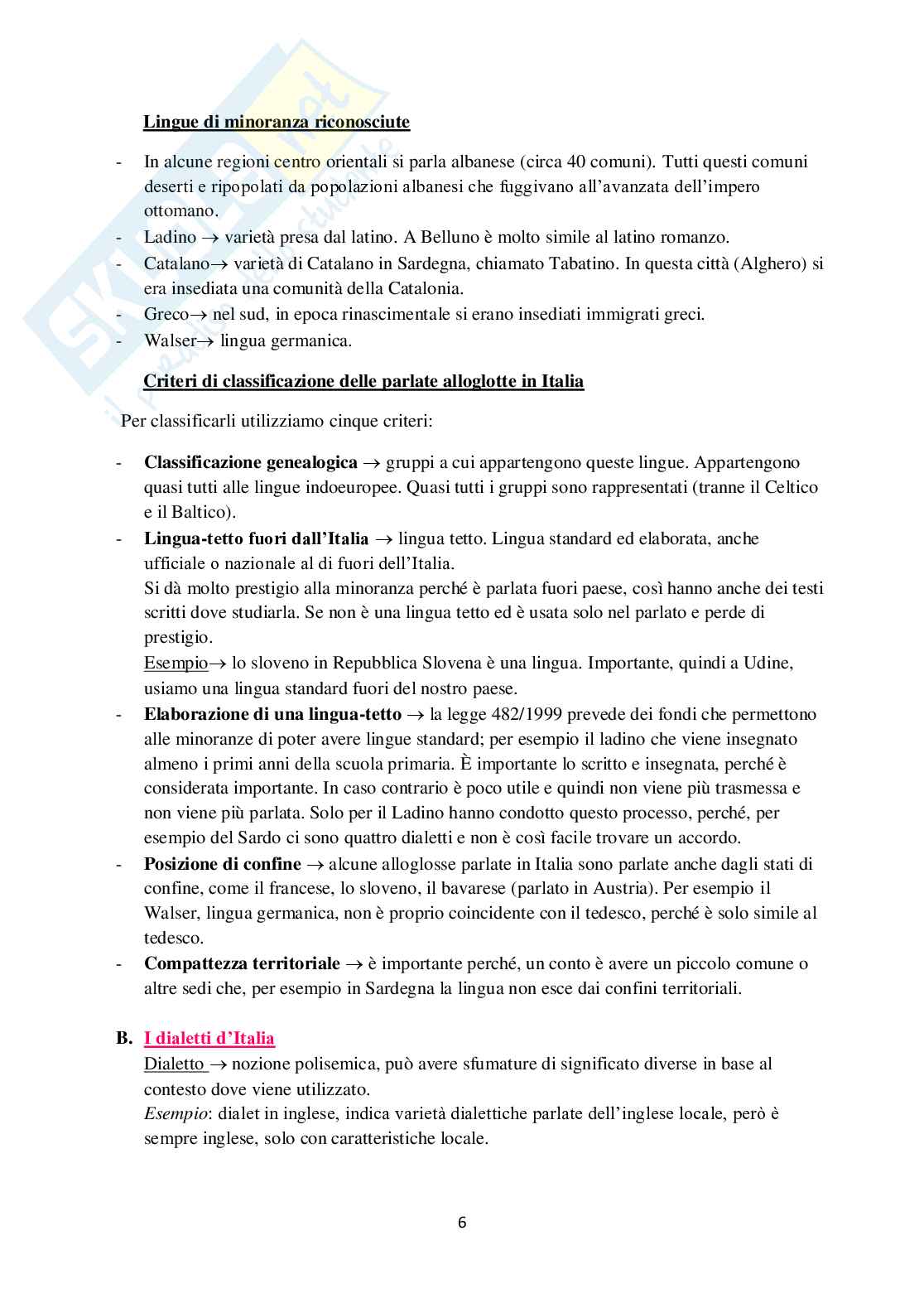 Appunti di sociolinguistica Pag. 6