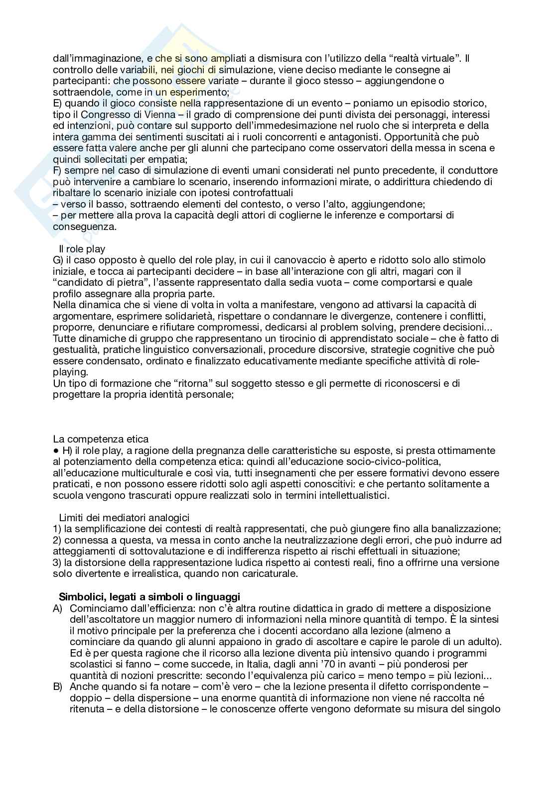 Riassunto esame Didattica generale, Prof. Giannandrea Lorella, libro consigliato Nuovo agire didattico , Rivoltella Rossi  Pag. 11