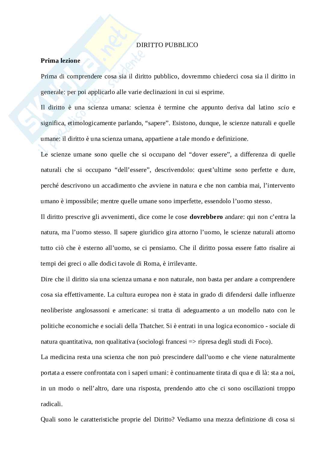 Appunti di Diritto pubblico Pag. 1