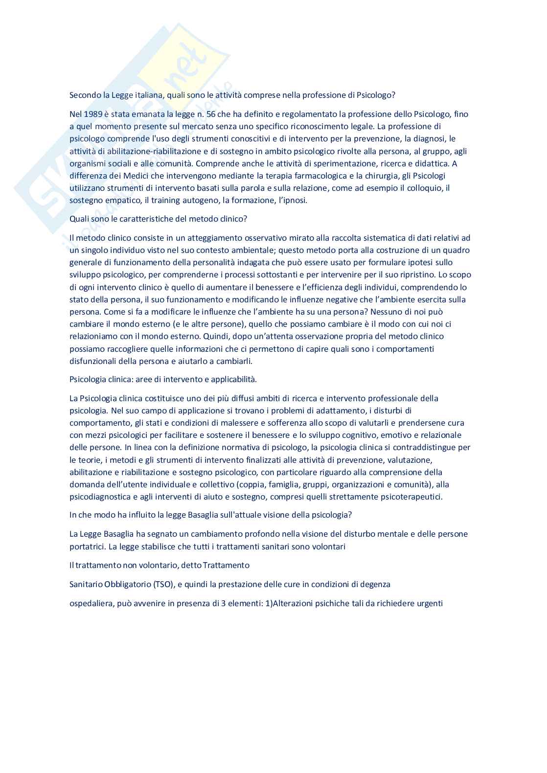 Psicologia clinica Pag. 2