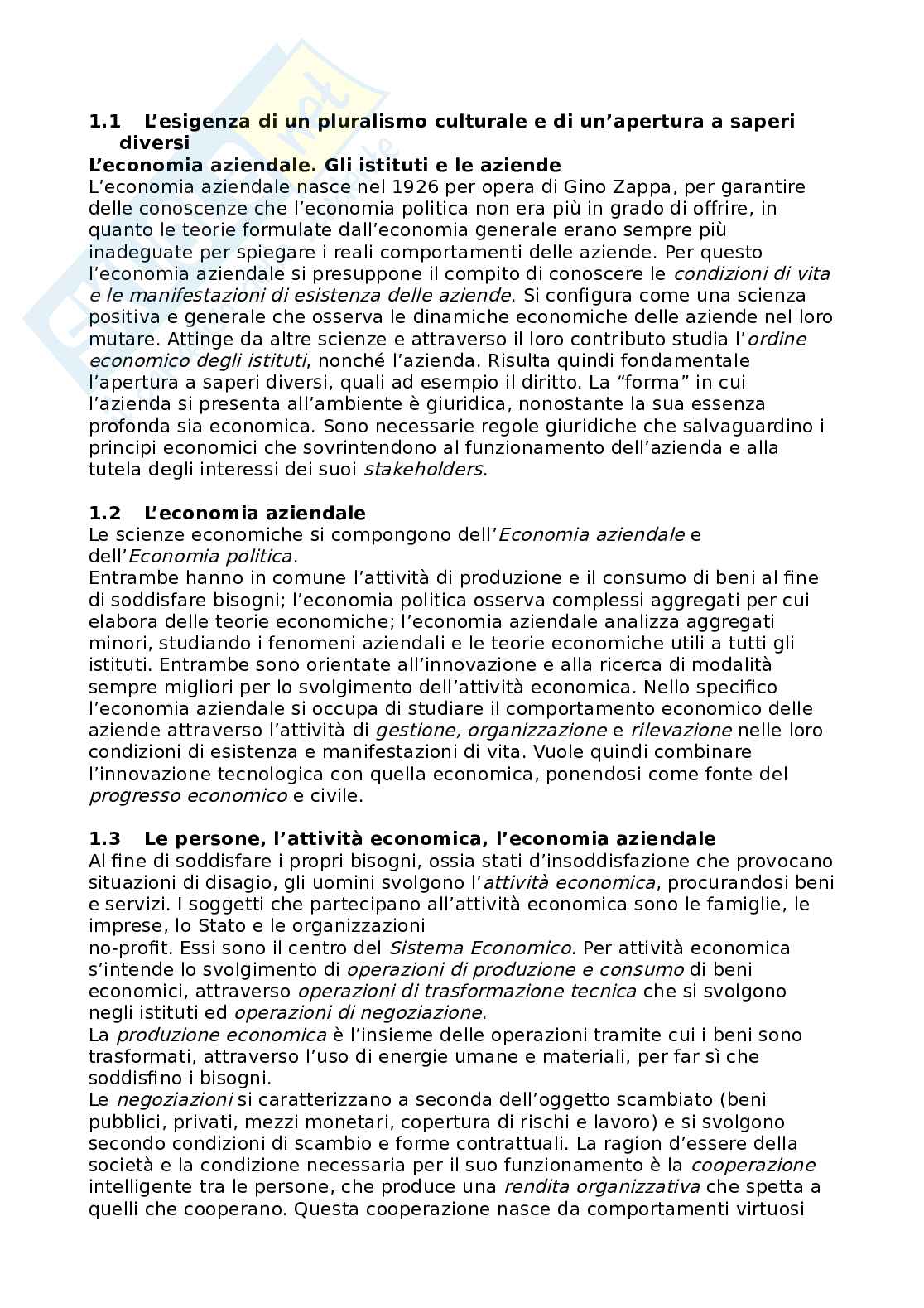 Esame Economia aziendale Pag. 1