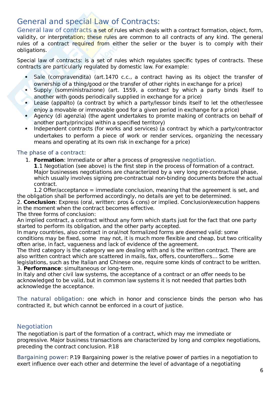 Appunti integrati, International Business Law - Cavalieri Pag. 6