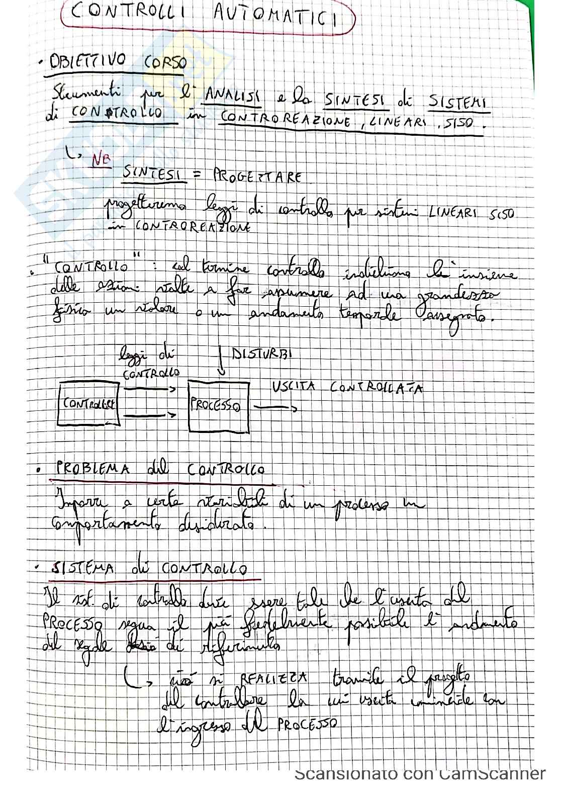 Introduzione controlli automatici Pag. 1