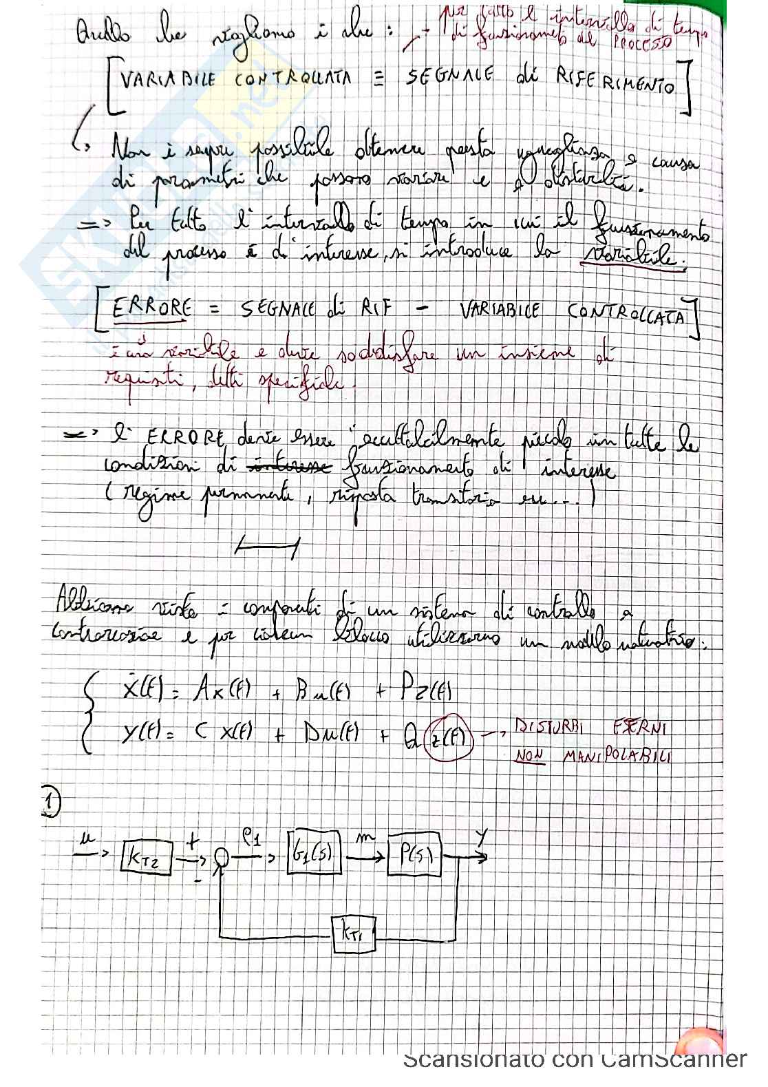 Introduzione controlli automatici Pag. 2