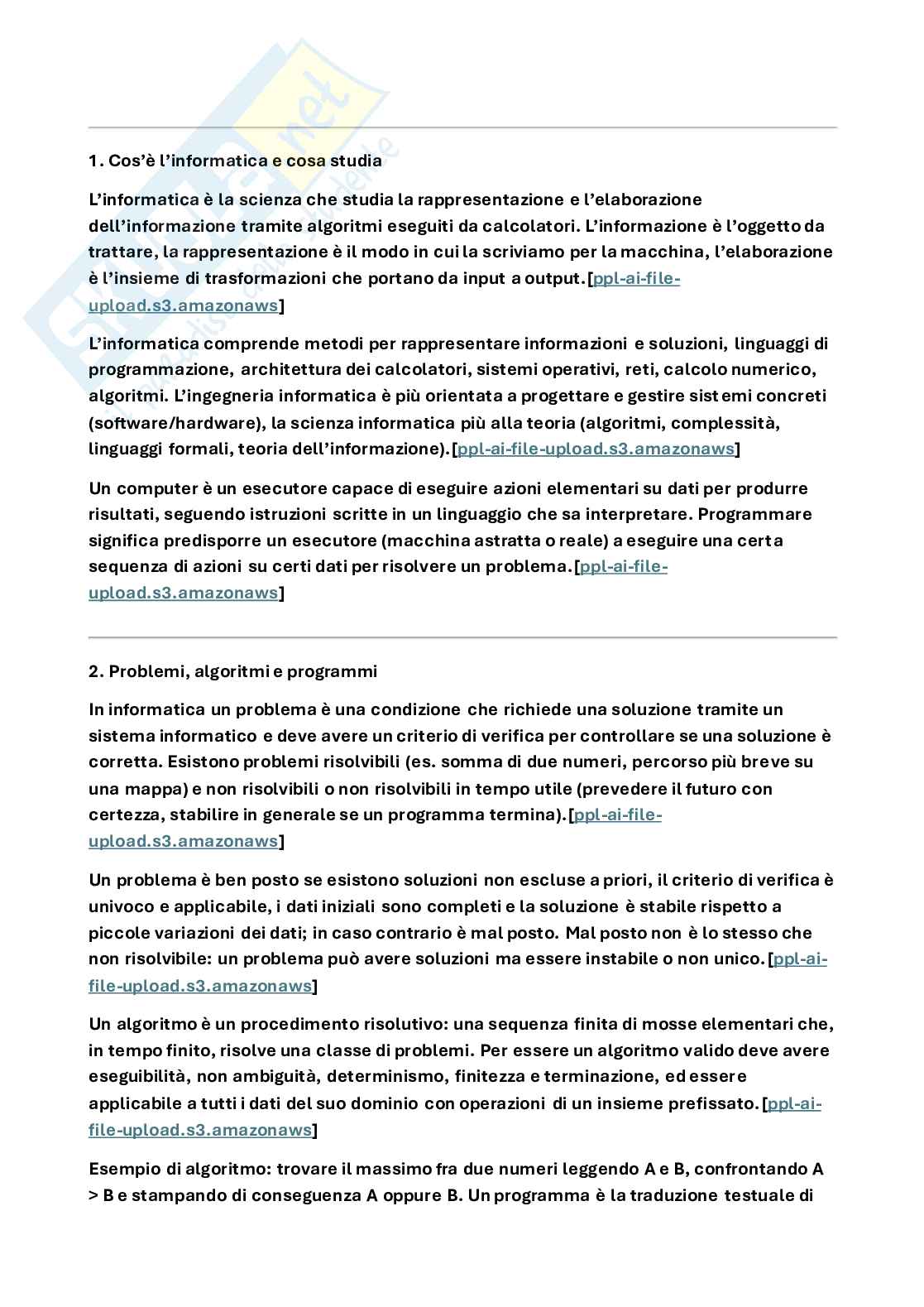 Appunti generali Programmazione 1 Pag. 1