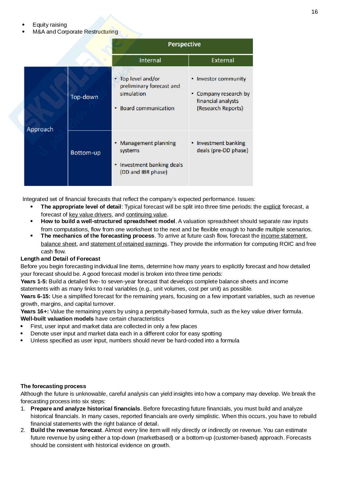 Summary advanced corporate finance  Pag. 16