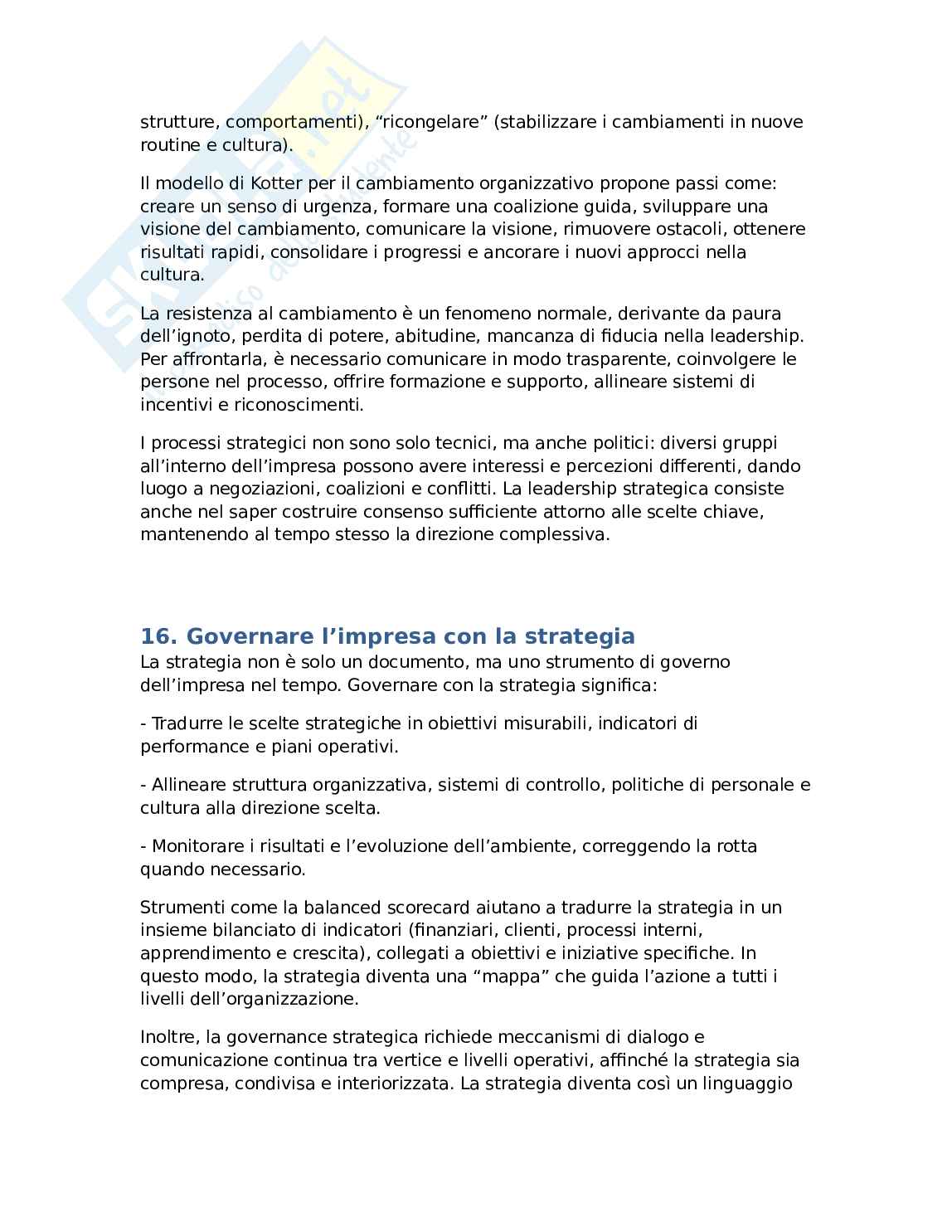 Strategia d'impresa Pag. 11
