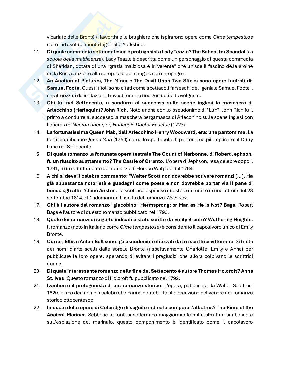 Letteratura inglese 3 Pag. 2
