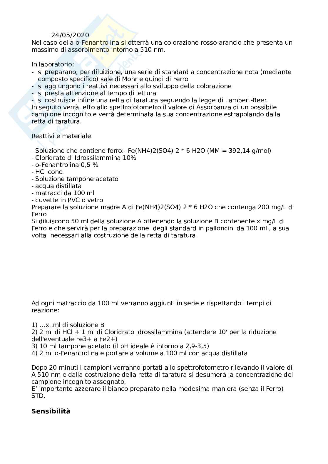 Spettrofotometria di assorbimento atomico Pag. 16