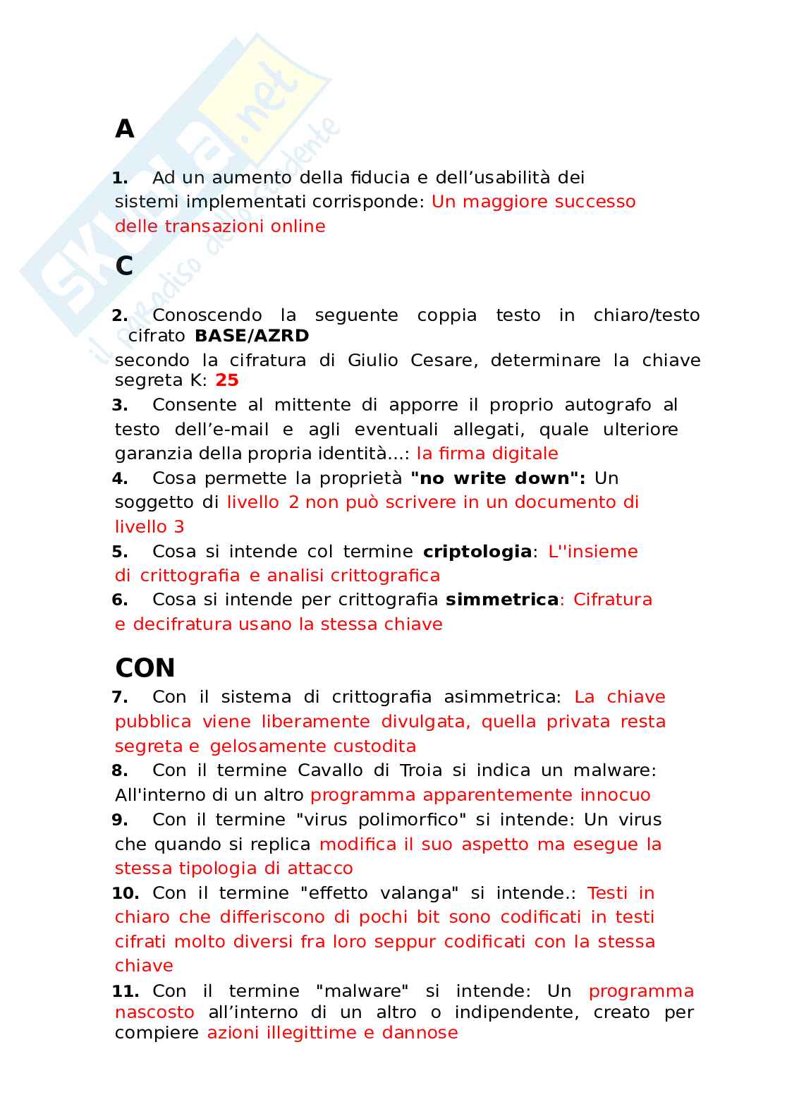 Nuovo Sicurezza dei sistemi informatici Pag. 1