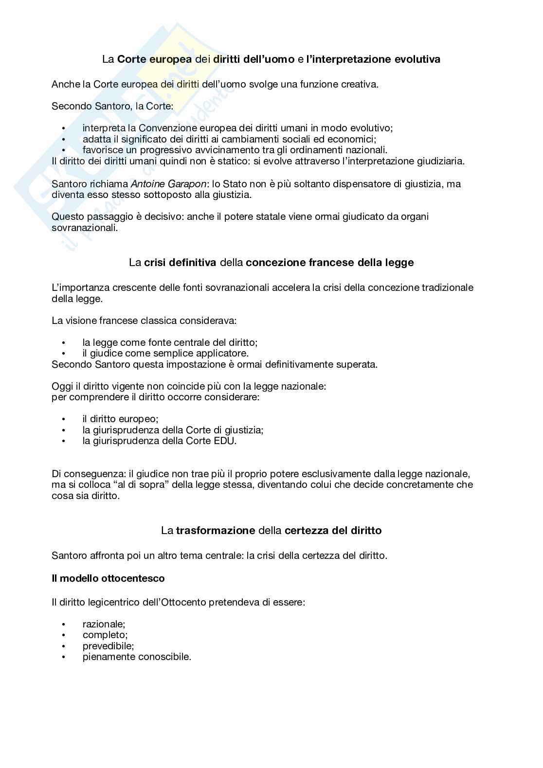 Riassunto esame Filosofia del Diritto, Prof. Re Lucia, libro consigliato Diritto e Diritti: lo Stato di diritto nell’era della globalizzazione, Santoro Pag. 16