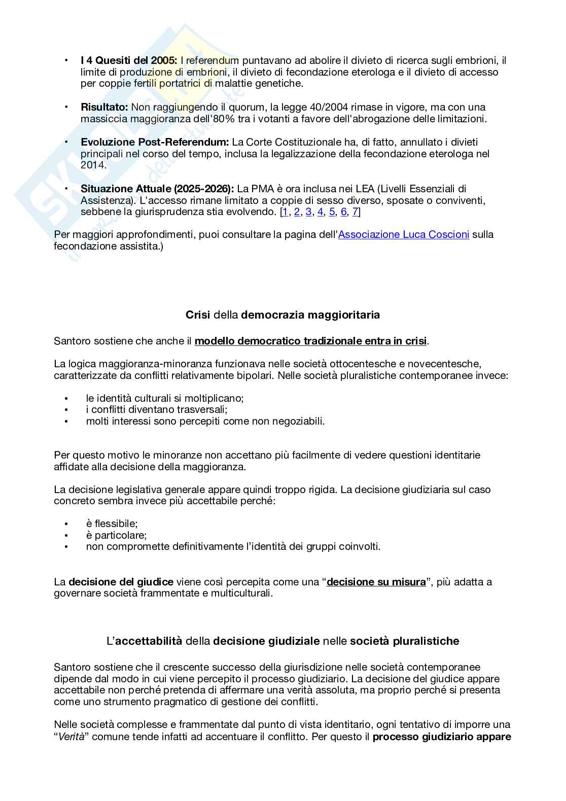 Riassunto esame Filosofia del Diritto, Prof. Re Lucia, libro consigliato Diritto e Diritti: lo Stato di diritto nell’era della globalizzazione, Santoro Pag. 36