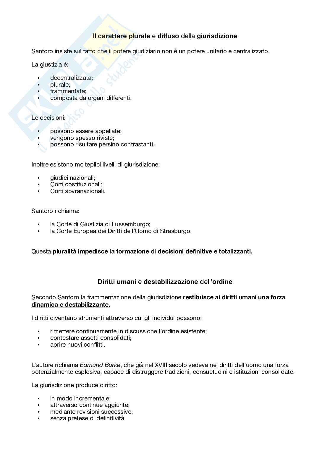 Riassunto esame Filosofia del Diritto, Prof. Re Lucia, libro consigliato Diritto e Diritti: lo Stato di diritto nell’era della globalizzazione, Santoro Pag. 41