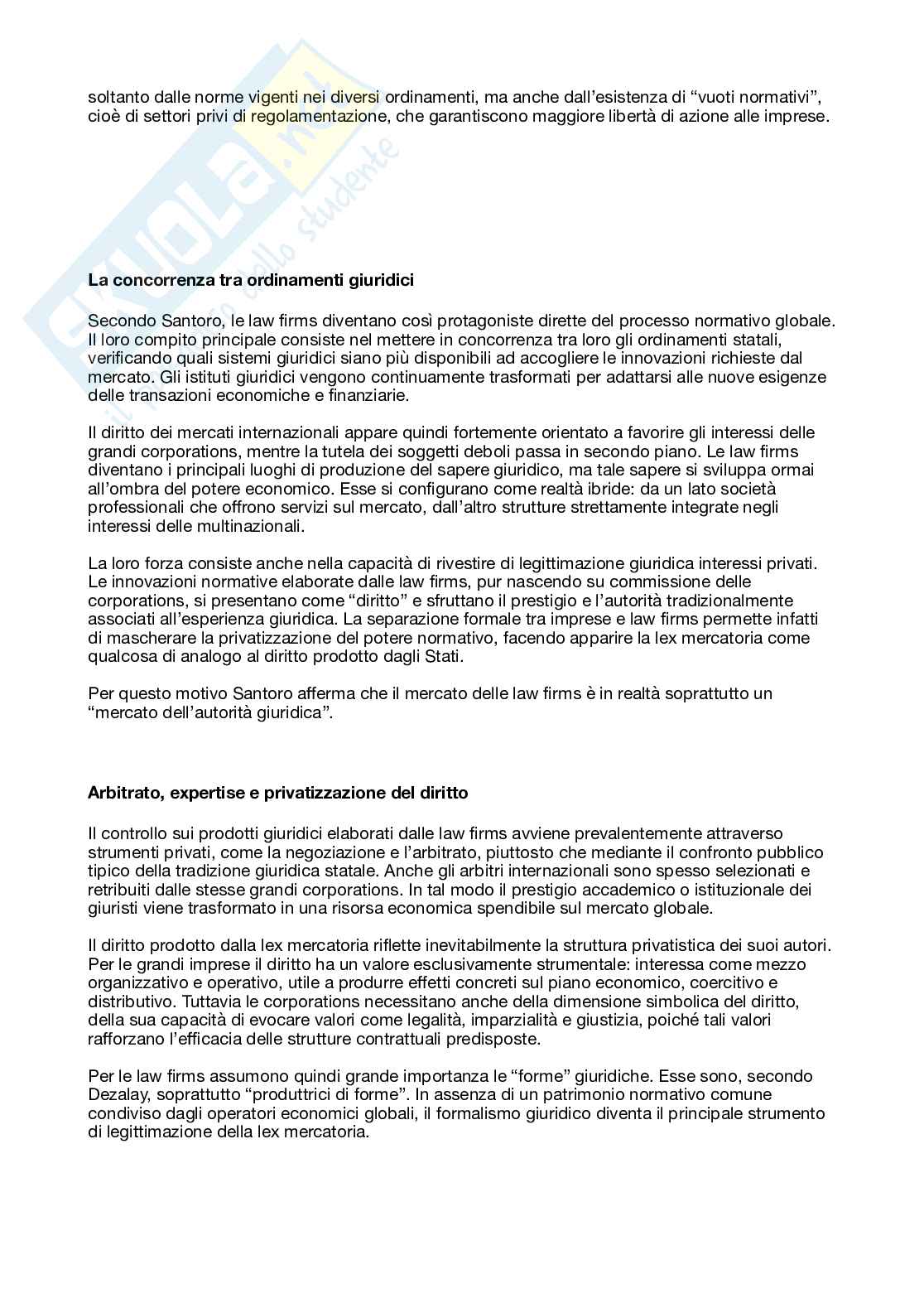 Riassunto esame Filosofia del Diritto, Prof. Re Lucia, libro consigliato Diritto e Diritti: lo Stato di diritto nell’era della globalizzazione, Santoro Pag. 66