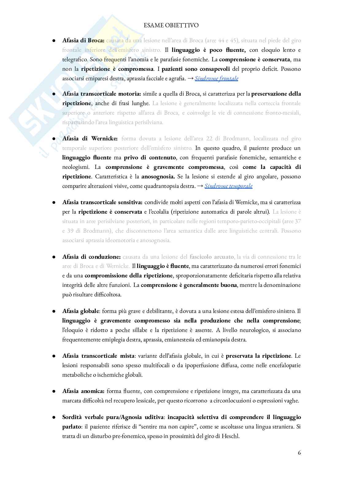 Road to Exam - Neurologia e riabilitazione neurologica Pag. 6