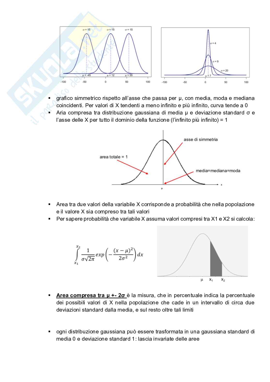 Appunti completi di Biostatistica - teoria Pag. 51