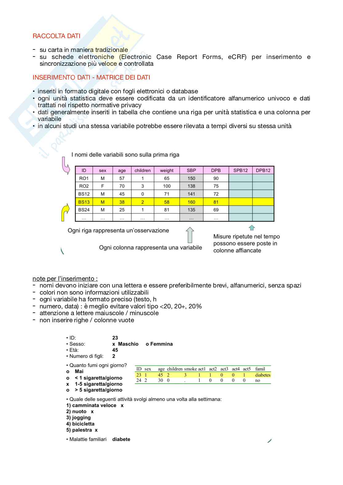 Appunti completi di Biostatistica - teoria Pag. 6