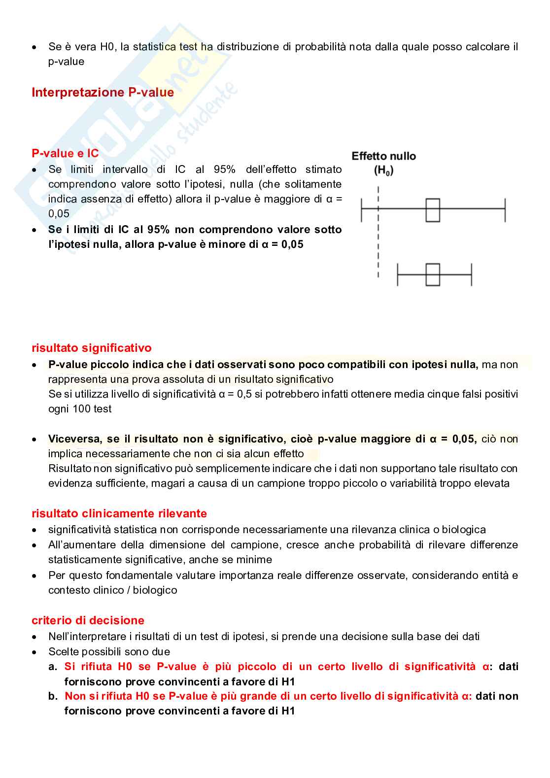 Appunti completi di Biostatistica - teoria Pag. 66
