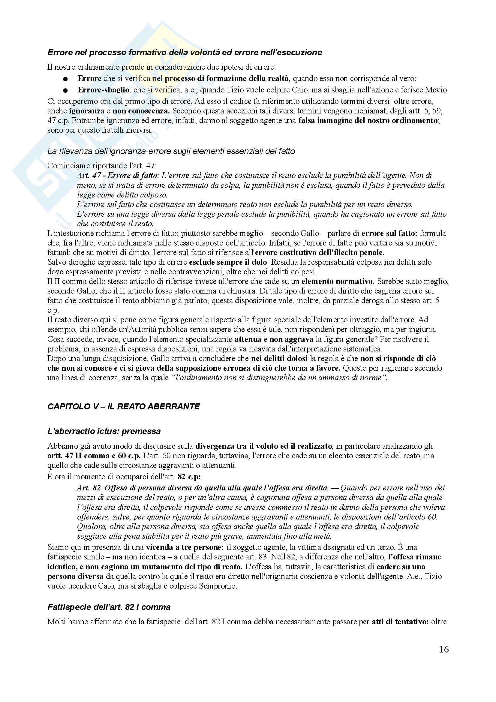 Riassunto esame Diritto Penale, prof. Trapani, libro consigliato Diritto Penale, Gallo - terza parte Pag. 16
