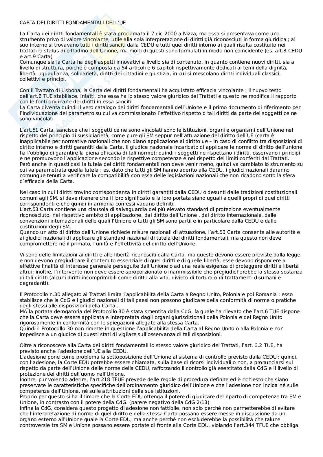 Appunti di Diritto dell'Unione Europea Pag. 16