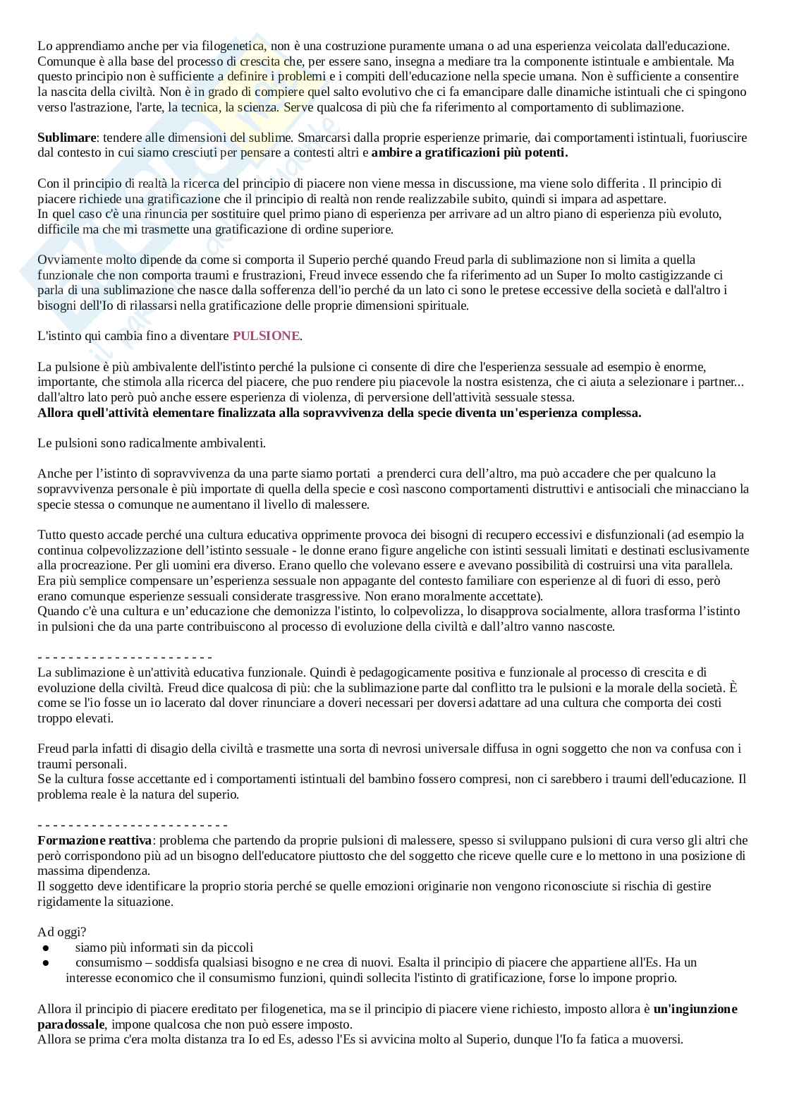 Riassunto esame Pedagogia generale e sociale, Prof. Fabbri Maurizio, libro consigliato Essere insegnanti essere genitori, Maurizio Fabbri Pag. 16