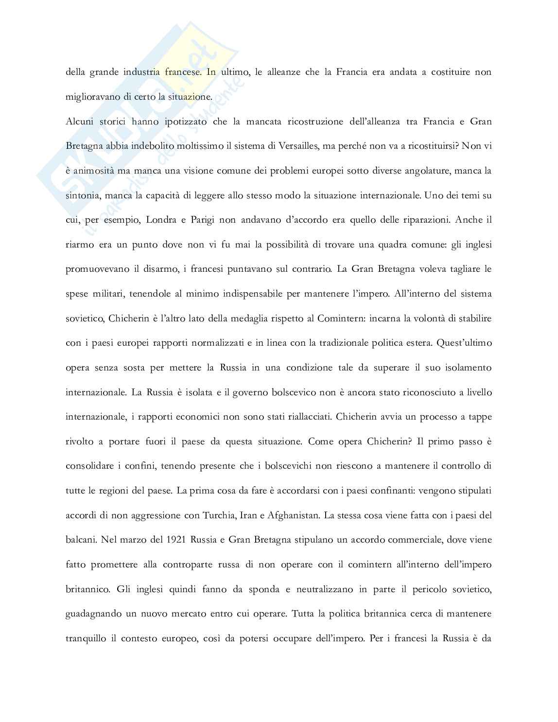 Riassunto esame Storia delle relazioni internazionali, Prof. Vignati Daniela, libro consigliato Storia delle relazioni internazionali , Di Nolfo  Pag. 16