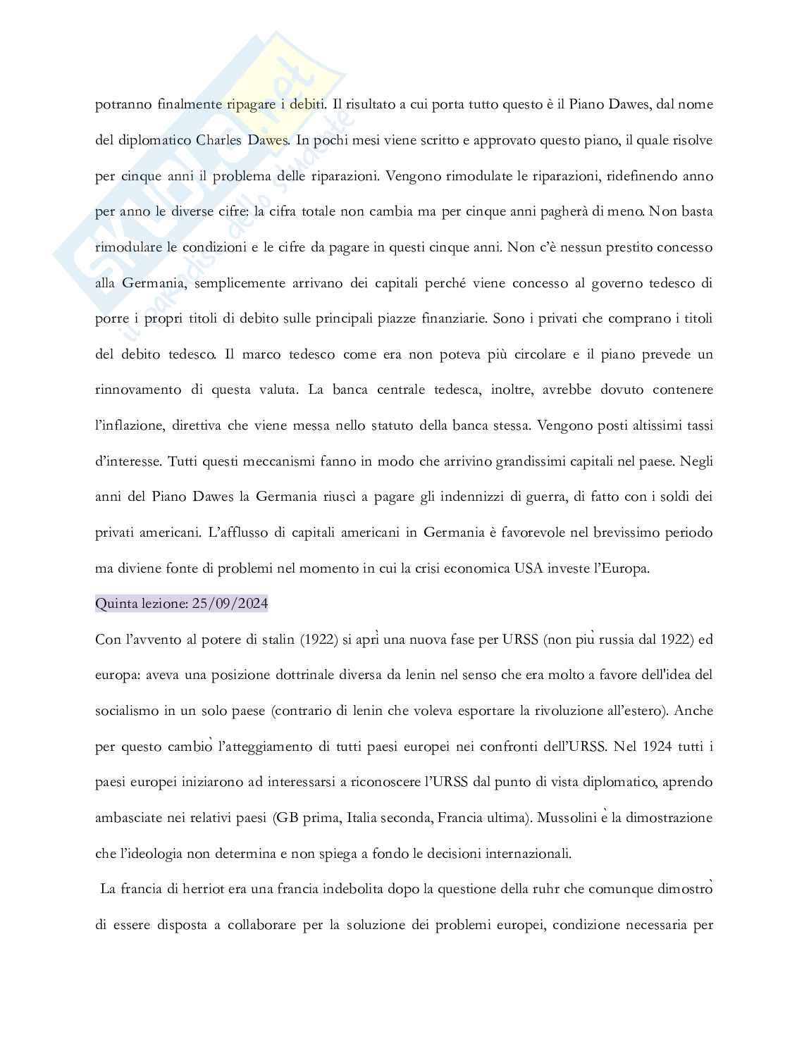 Riassunto esame Storia delle relazioni internazionali, Prof. Vignati Daniela, libro consigliato Storia delle relazioni internazionali , Di Nolfo  Pag. 21
