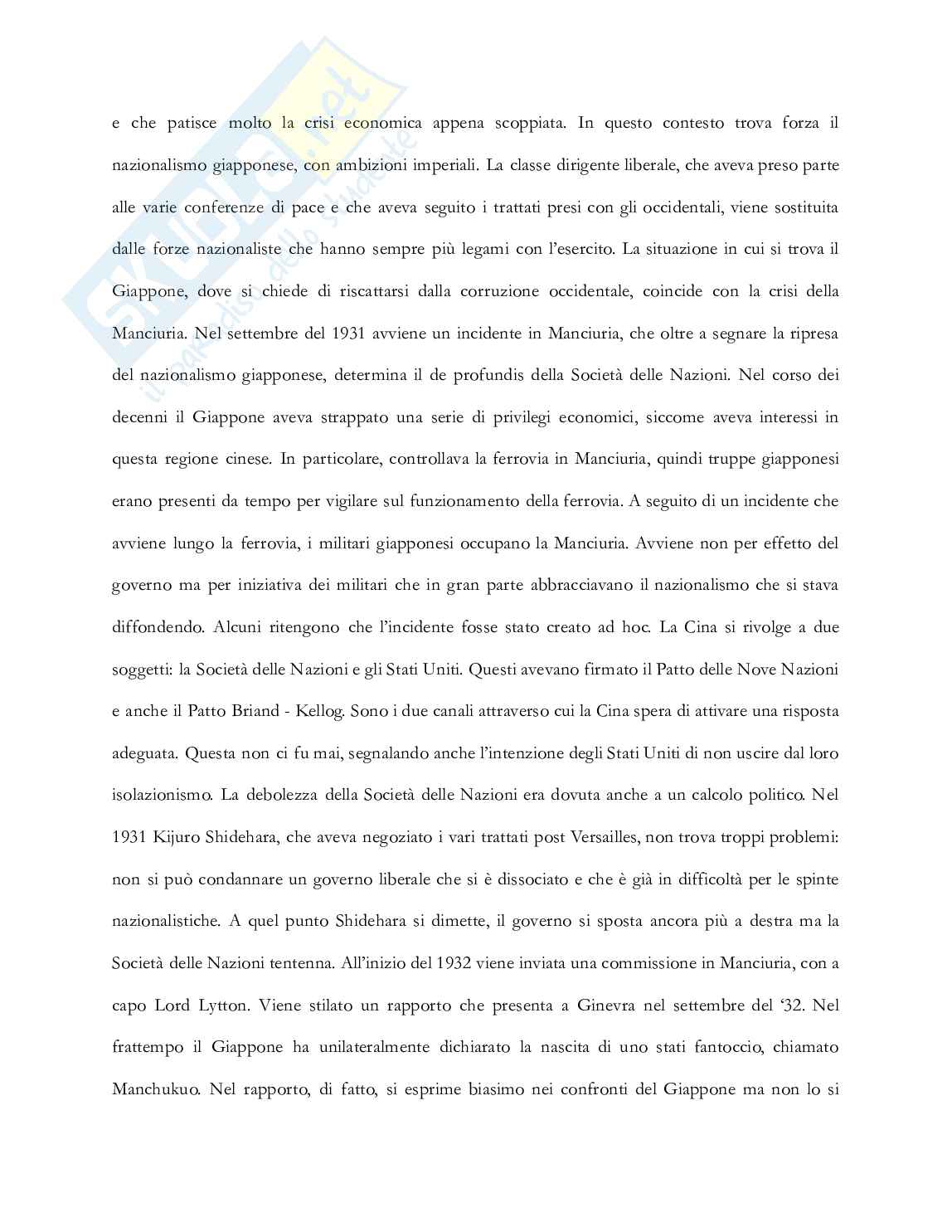 Riassunto esame Storia delle relazioni internazionali, Prof. Vignati Daniela, libro consigliato Storia delle relazioni internazionali , Di Nolfo  Pag. 26