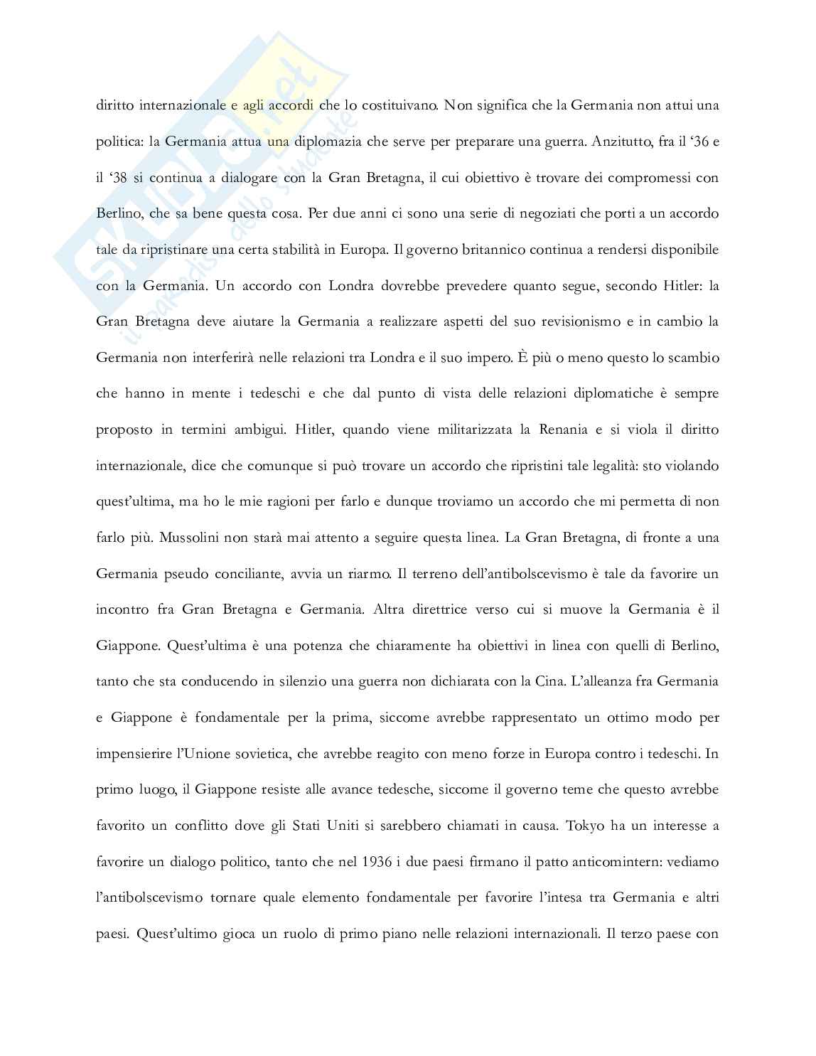 Riassunto esame Storia delle relazioni internazionali, Prof. Vignati Daniela, libro consigliato Storia delle relazioni internazionali , Di Nolfo  Pag. 41