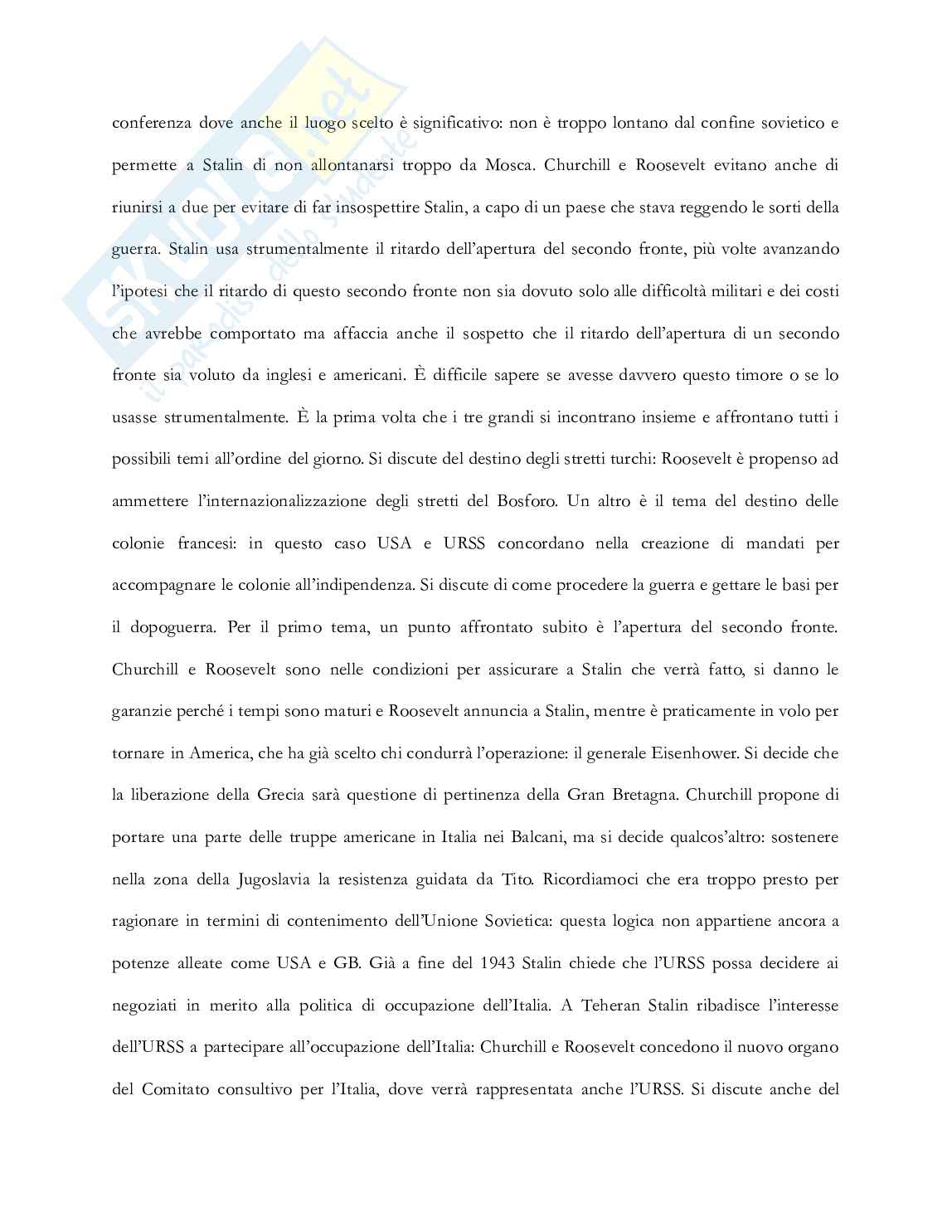 Riassunto esame Storia delle relazioni internazionali, Prof. Vignati Daniela, libro consigliato Storia delle relazioni internazionali , Di Nolfo  Pag. 61