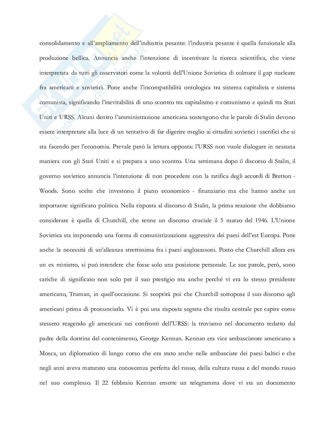 Riassunto esame Storia delle relazioni internazionali, Prof. Vignati Daniela, libro consigliato Storia delle relazioni internazionali , Di Nolfo  Pag. 71