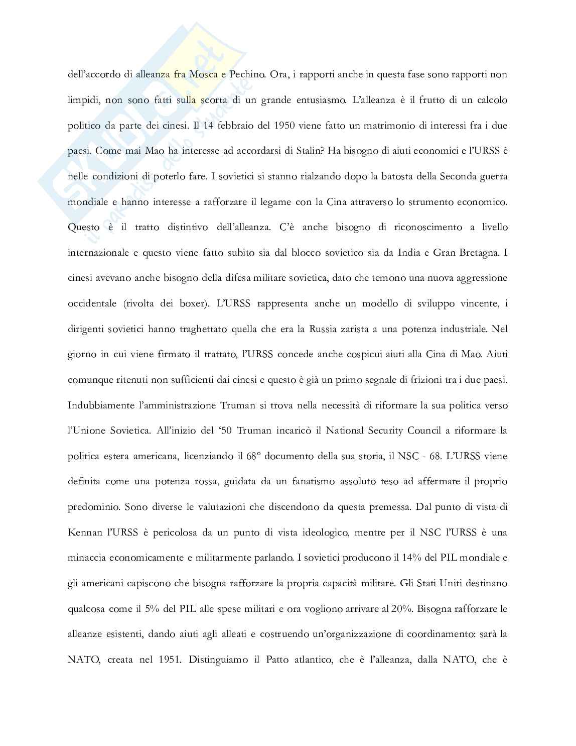 Riassunto esame Storia delle relazioni internazionali, Prof. Vignati Daniela, libro consigliato Storia delle relazioni internazionali , Di Nolfo  Pag. 91