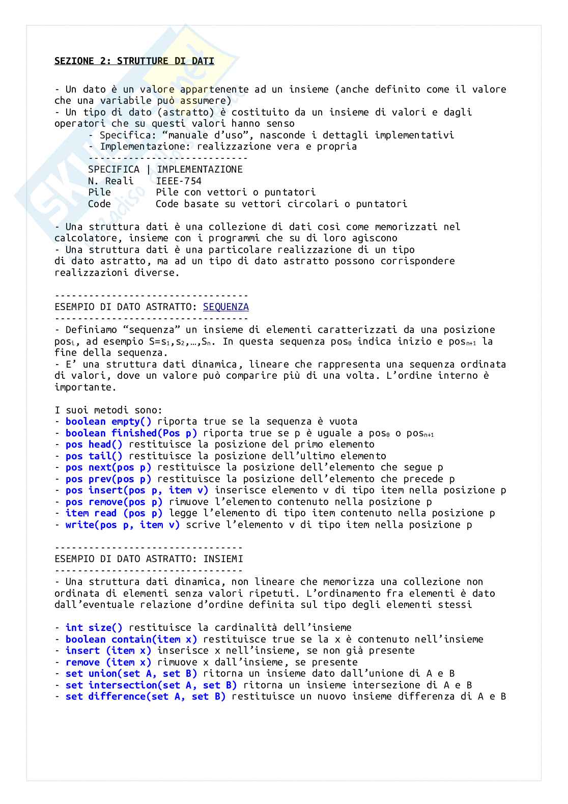 Appunti di Ingegneria degli Algoritmi Pag. 11