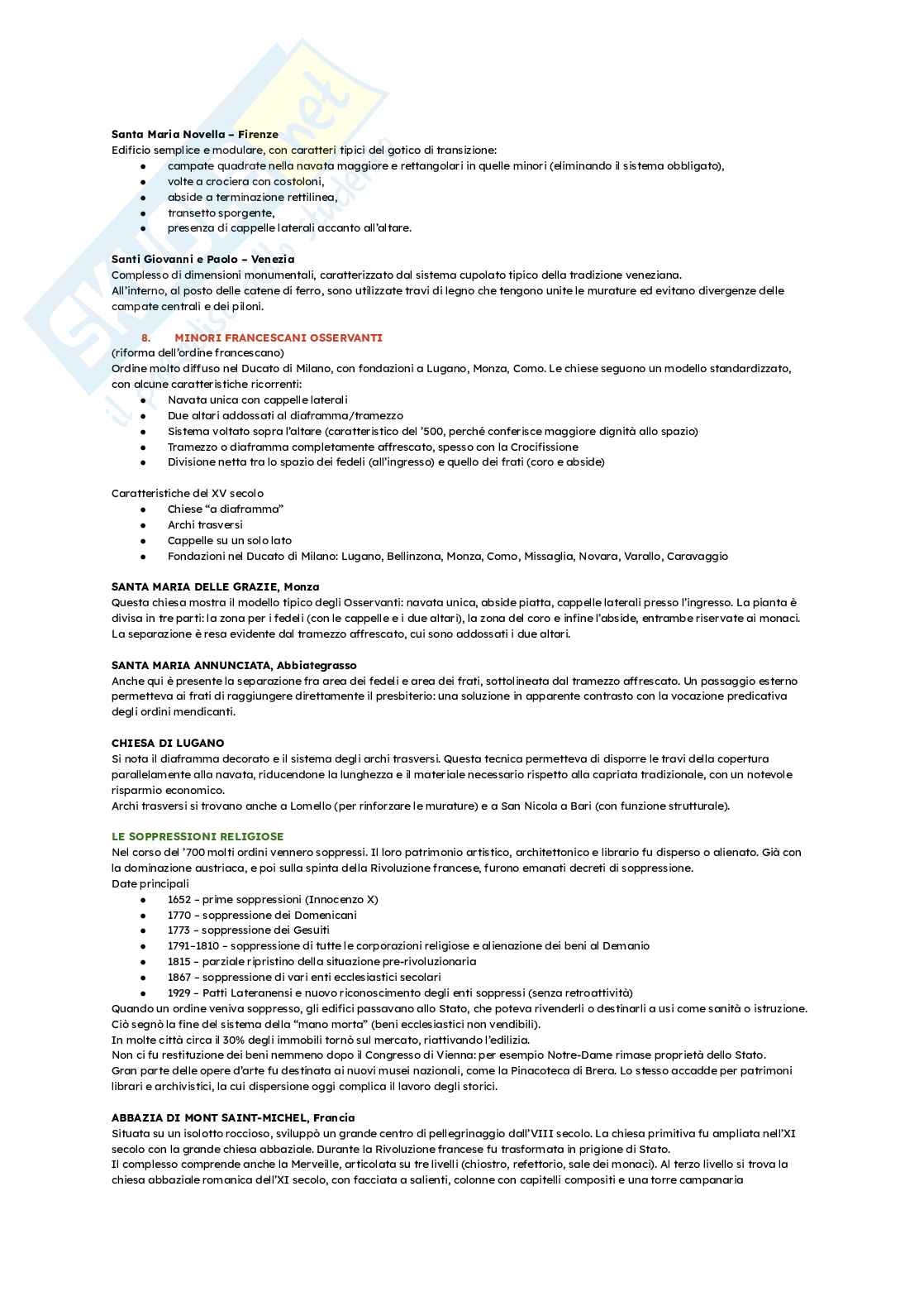 Architettura monastica e conventuale Pag. 6