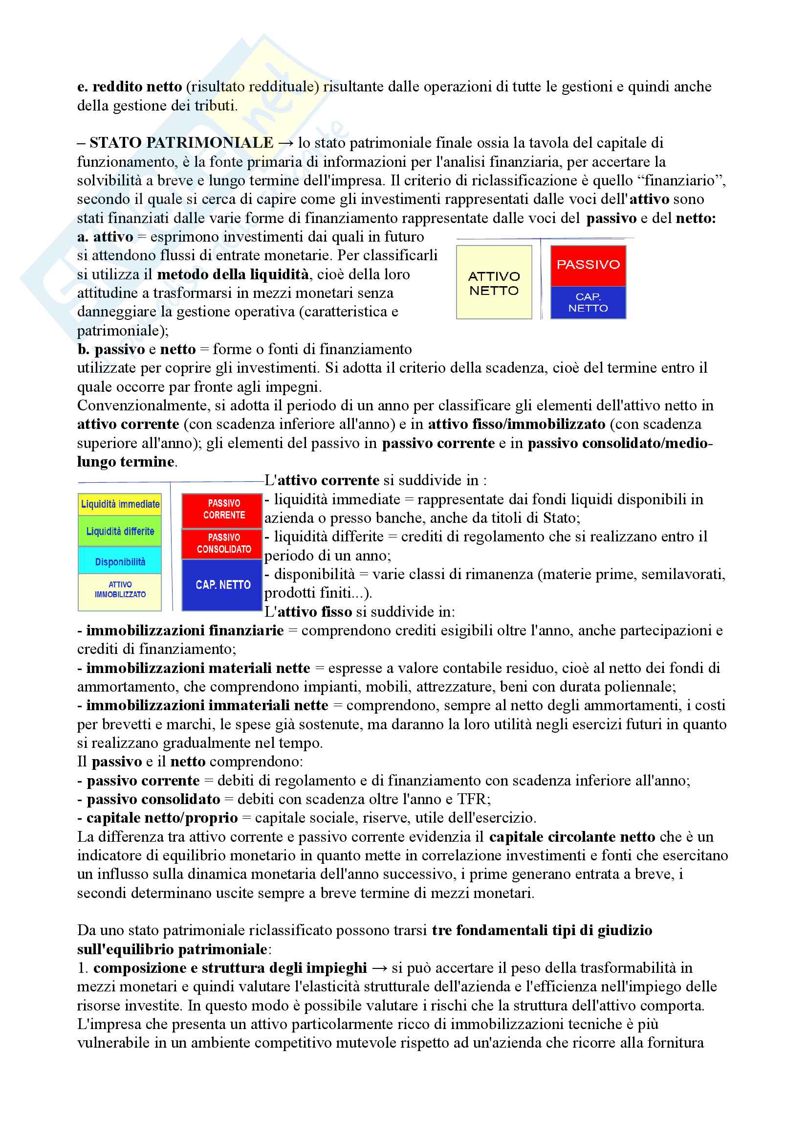 Riassunto esame economia aziendale, prof. Depperu Pag. 26