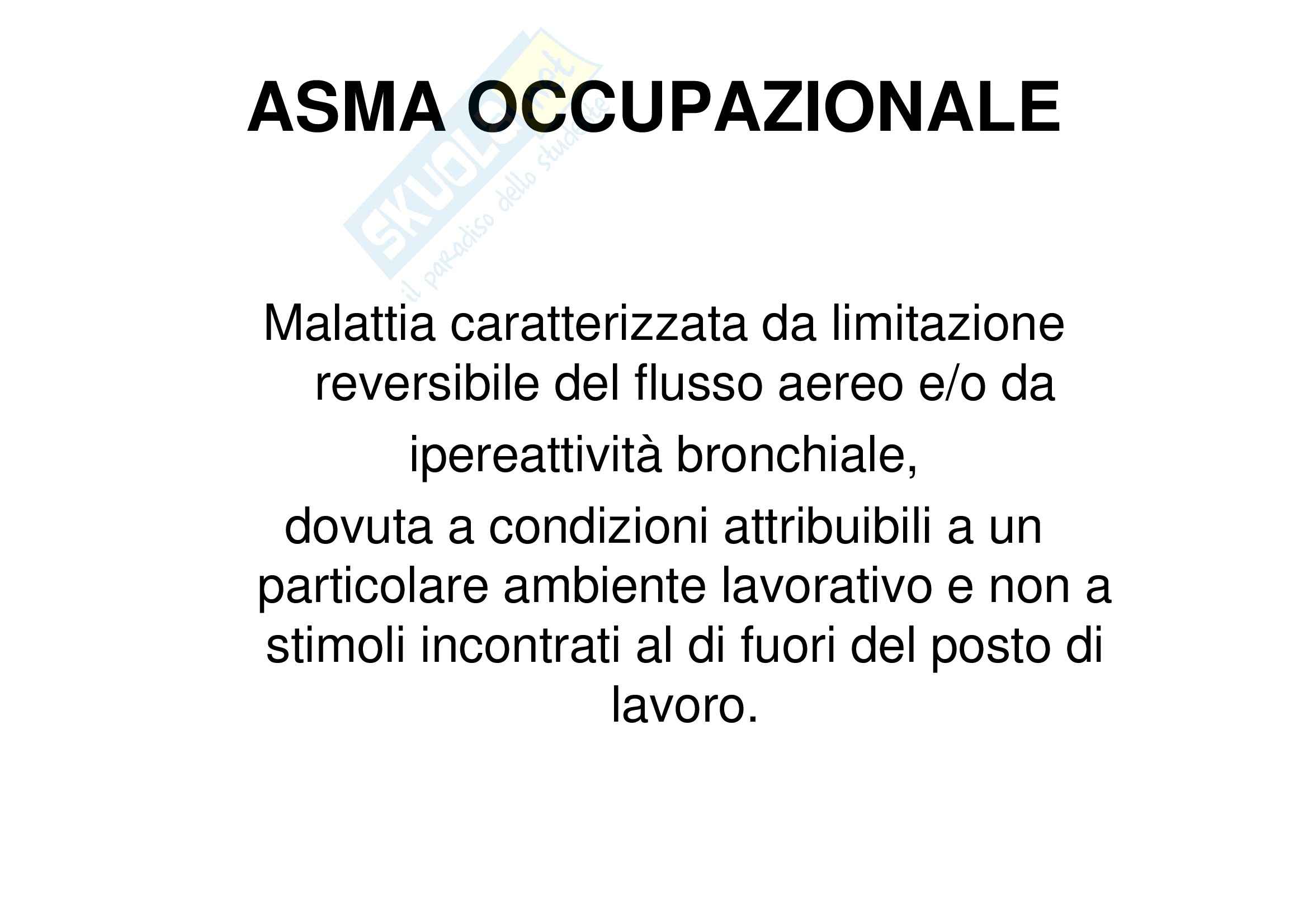 Asma occupazionale Pag. 1