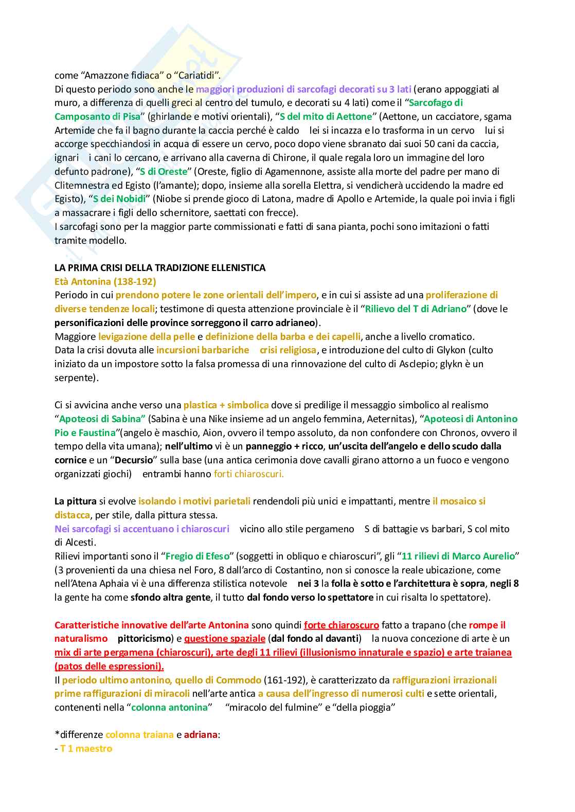 Riassunto esame Archeologia e storia dell'arte romana, Prof. Coralini Antonella, libro consigliato 2 Manuali di Bandinelli, archeologia romana, Ranuccio Bianchi Bandinelli Pag. 6