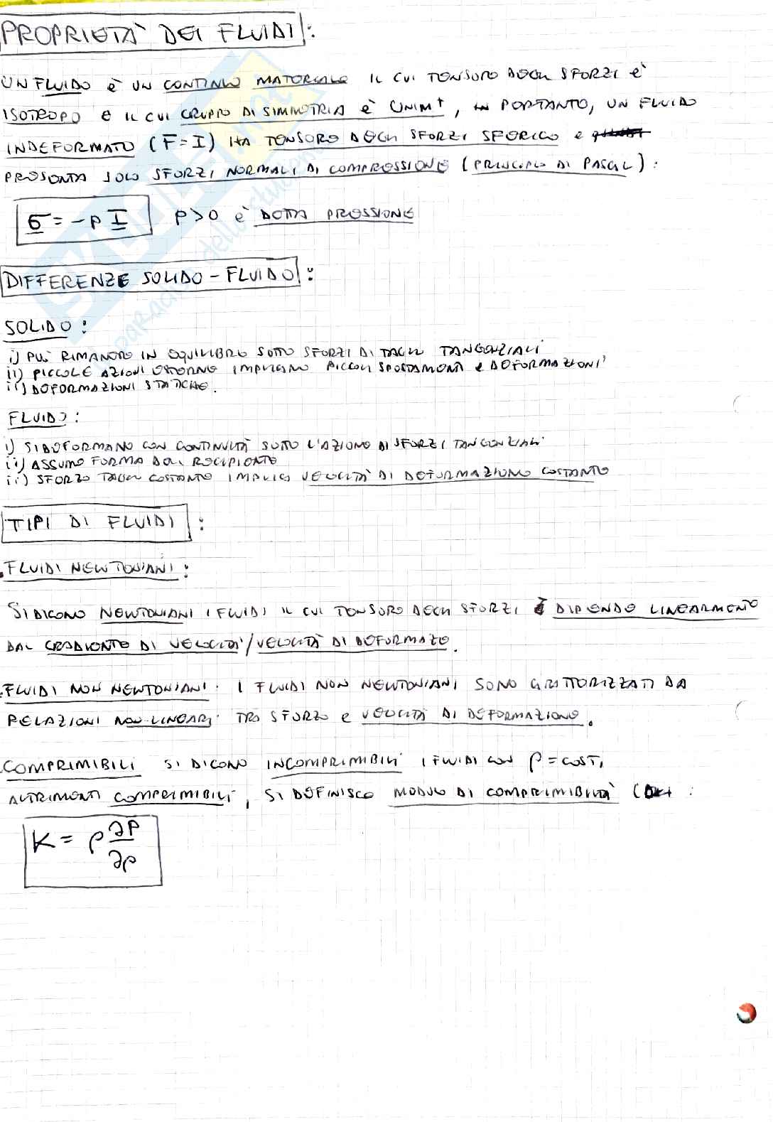 Appunti di Fluidodinamica Pag. 2