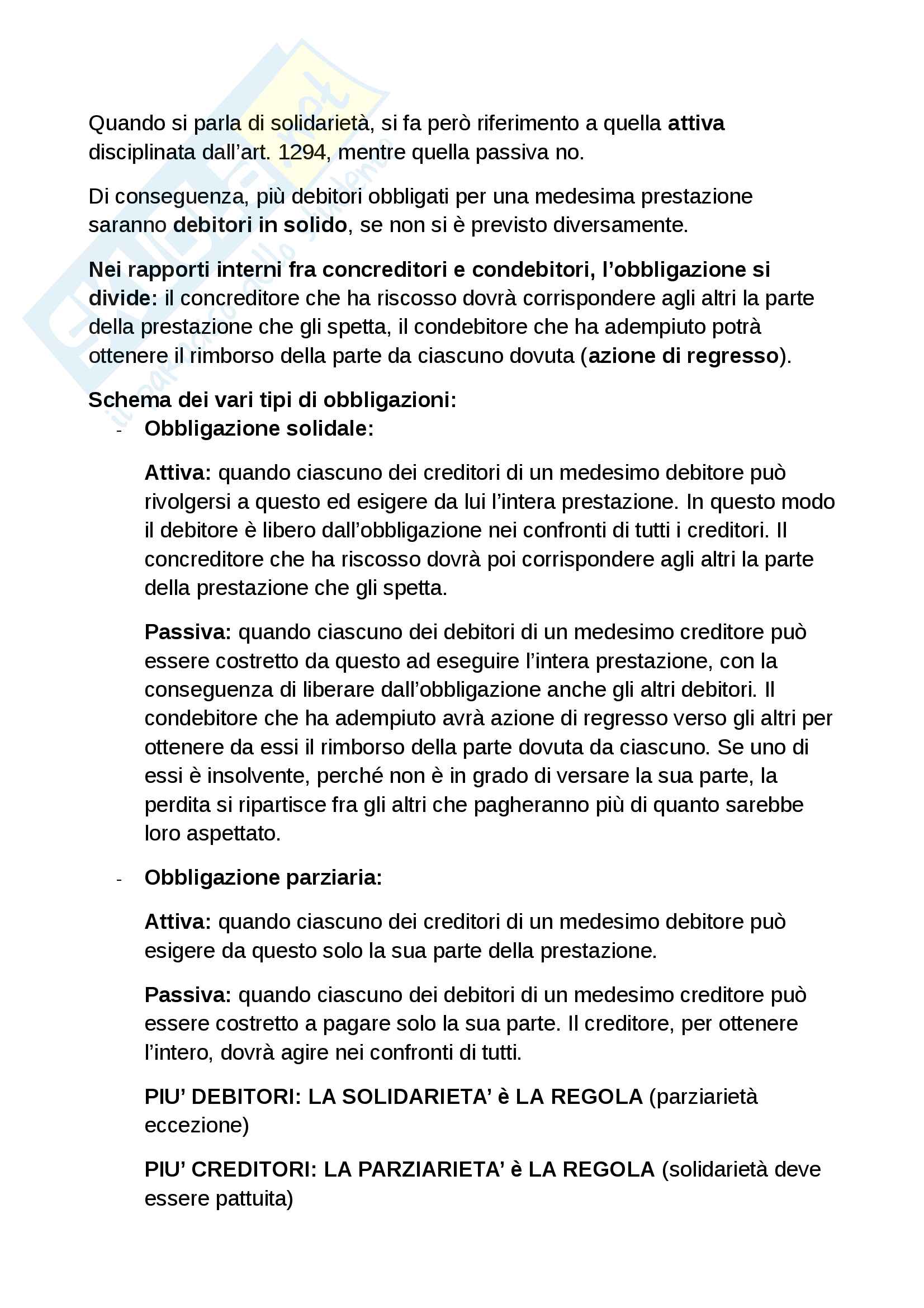Riassunto esame diritto privato, prof. Cesaro, libro consigliato Manuale di diritto privato, Torrente Pag. 41