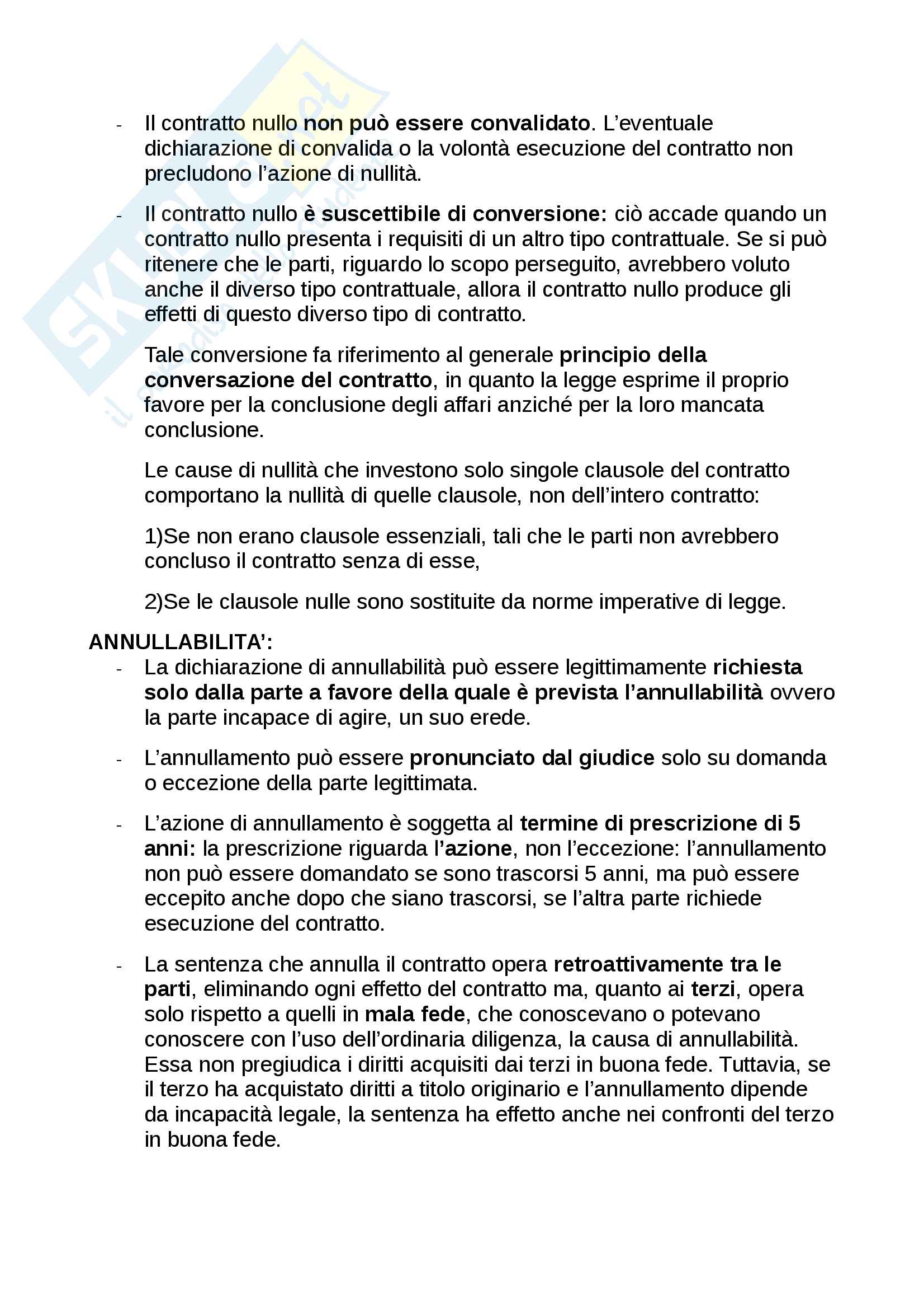 Riassunto esame diritto privato, prof. Cesaro, libro consigliato Manuale di diritto privato, Torrente Pag. 71