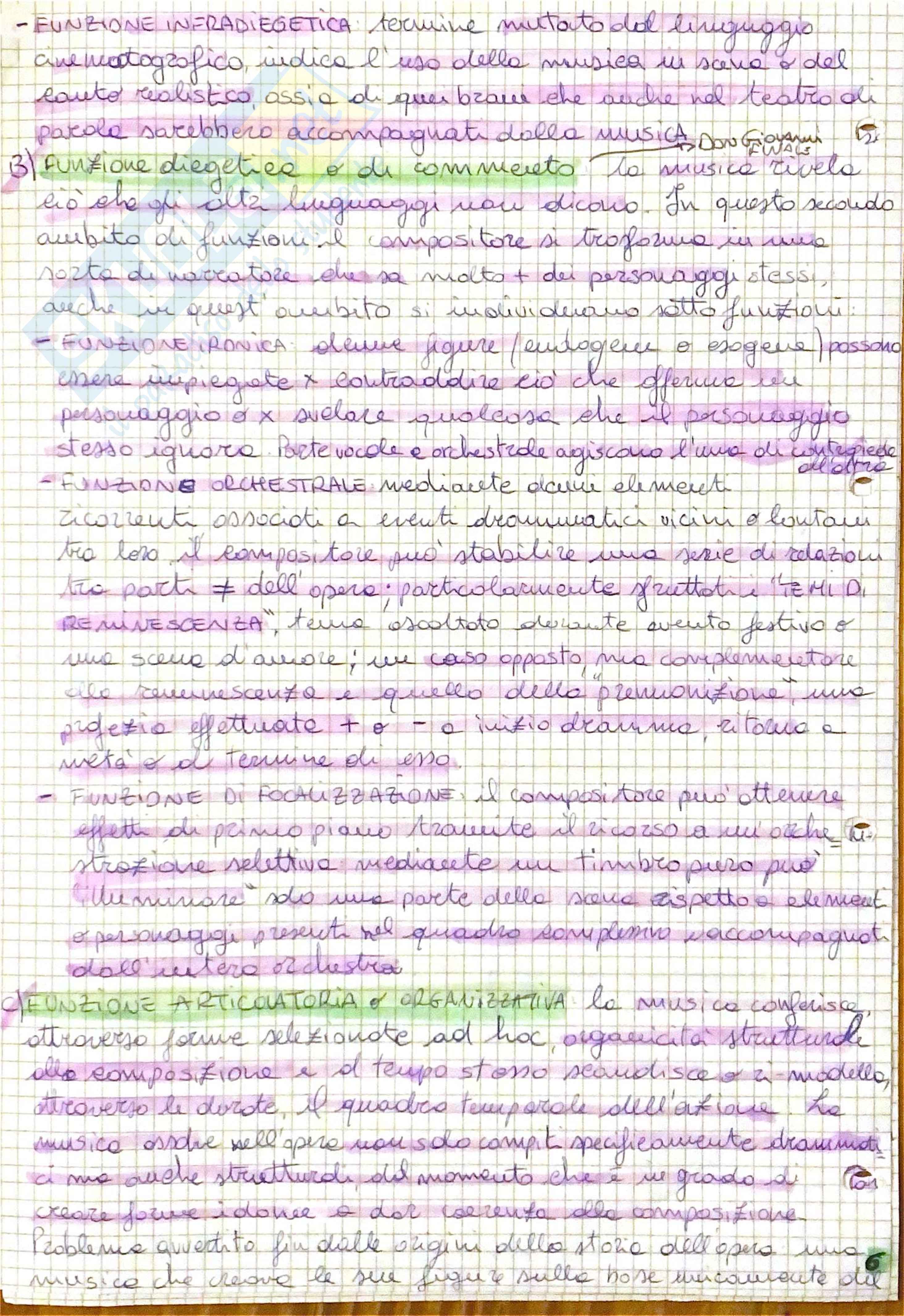 Riassunto esame Drammaturgia musicale, Prof. D'Ovidio Antonella, libro consigliato Un teatro tutto cantato, Staffieri Pag. 6