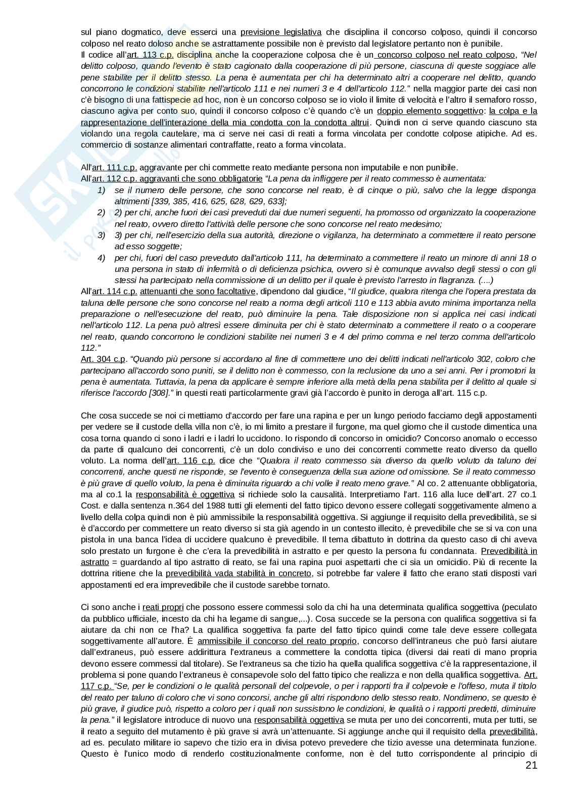 Appunti delle lezioni di Diritto penale , 2024-2025  Pag. 21