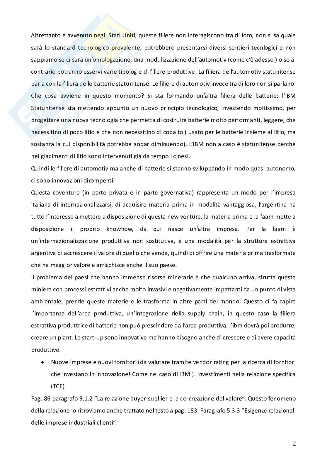 Appunti Lezioni corso Strategie d'impresa Pag. 2