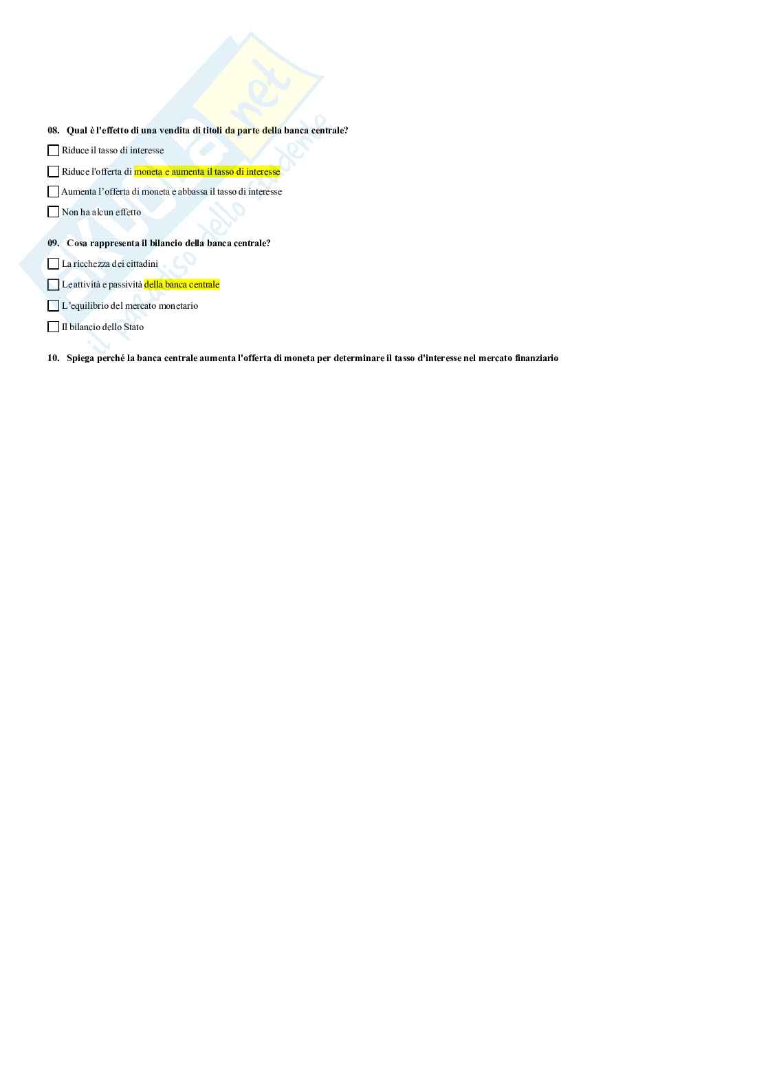 Paniere Macroeconomia  Pag. 21