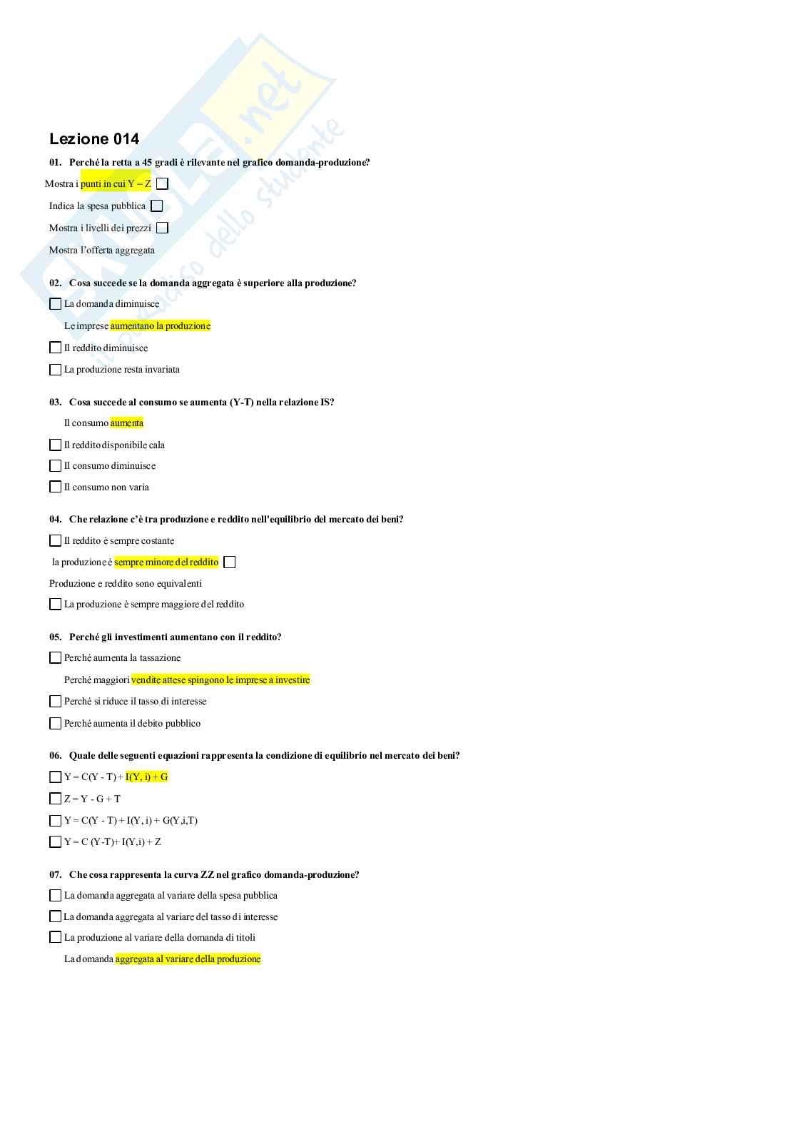 Paniere Macroeconomia  Pag. 26