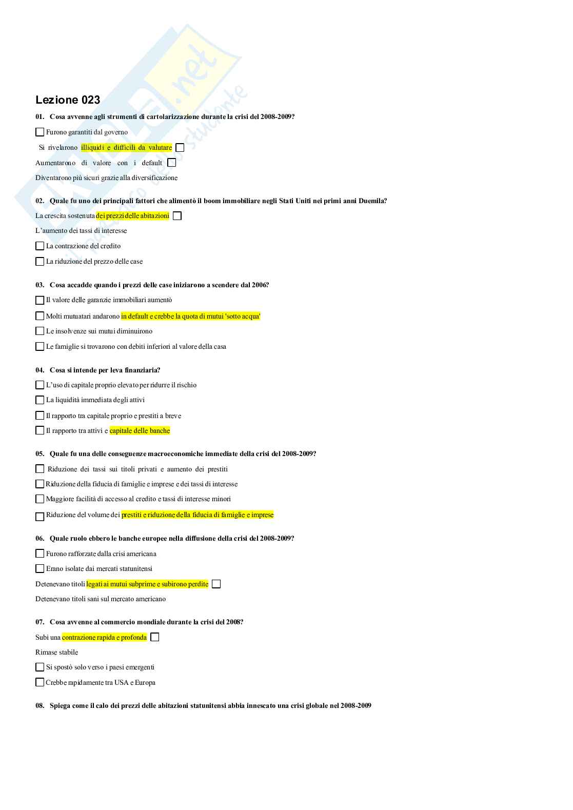 Paniere Macroeconomia  Pag. 41