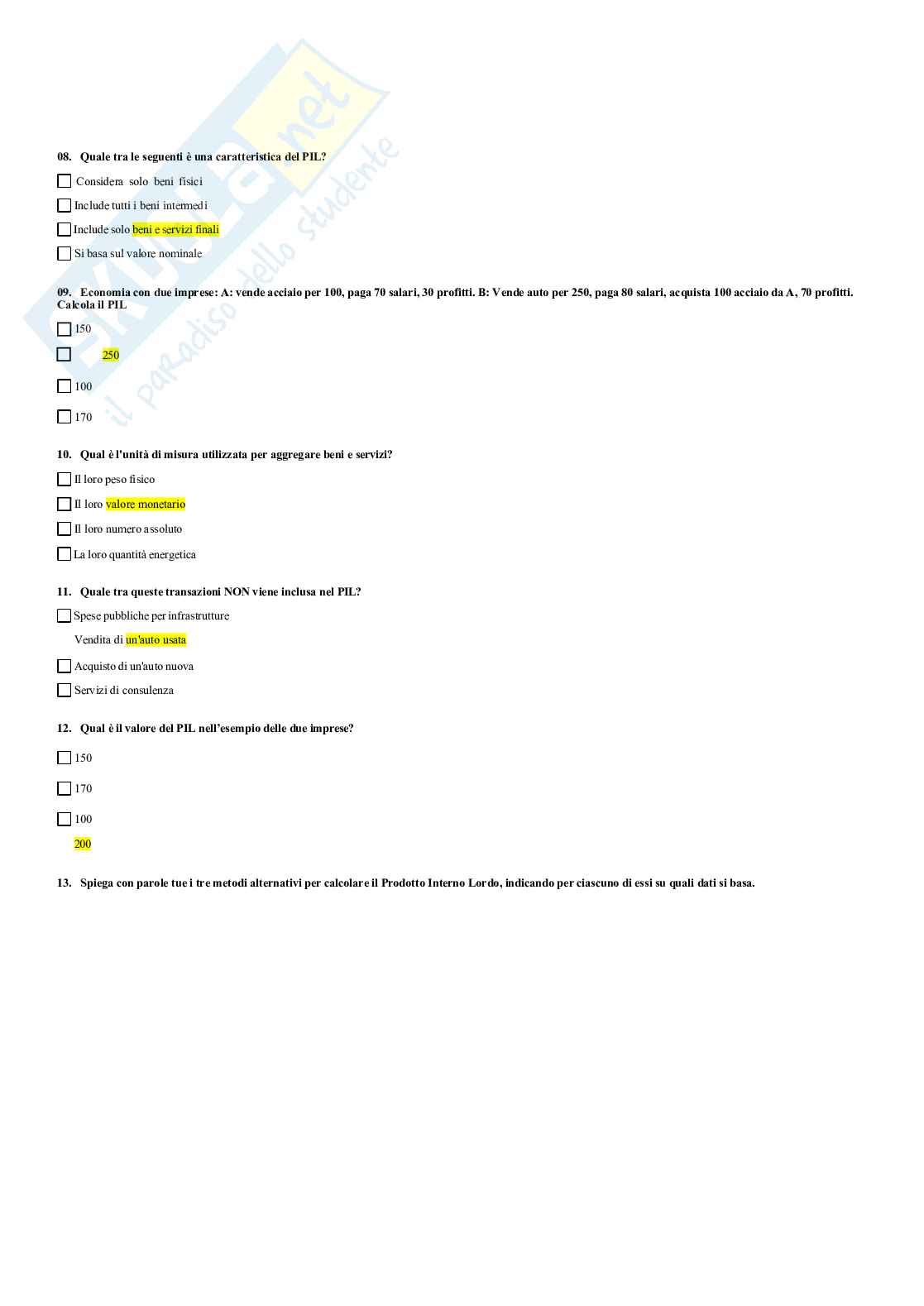 Paniere Macroeconomia  Pag. 6
